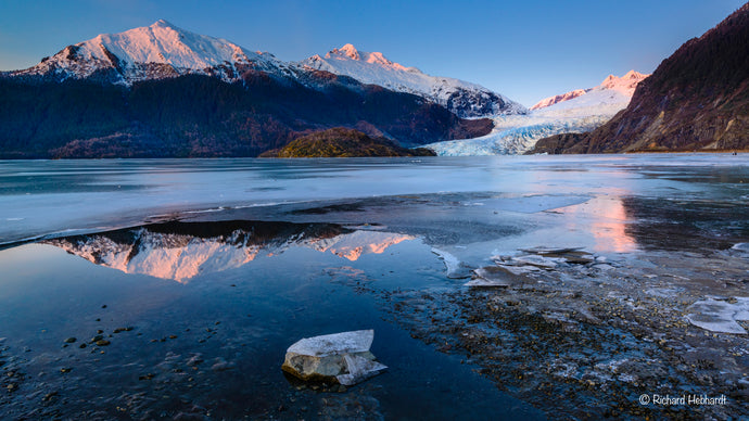 Winter Twilight, Mendenhall Lake, SE Alaska