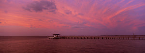 Pier over the sea, Bokeelia Pier, Bokeelia, Pine Island, Florida, USA