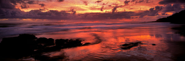 Beach at sunrise, Coolum Beach, Sunshine Coast, Queensland, Australia