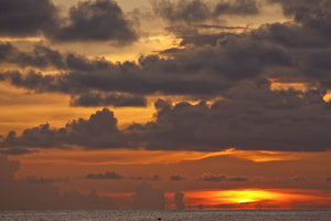 Scenic view of seascape at sunset, Great Exuma Island, Bahamas