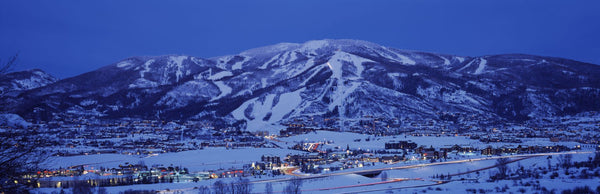 Tourists at a ski resort, Mt Werner, Steamboat Springs, Routt County, Colorado, USA