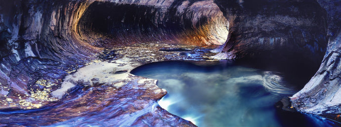 Rock formations at a ravine, North Creek, Zion National Park, Utah, USA