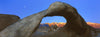 Natural rock formations, Alabama Hills Natural Arch, Mobius Arch, Movie Road, Lone Pine, California, USA