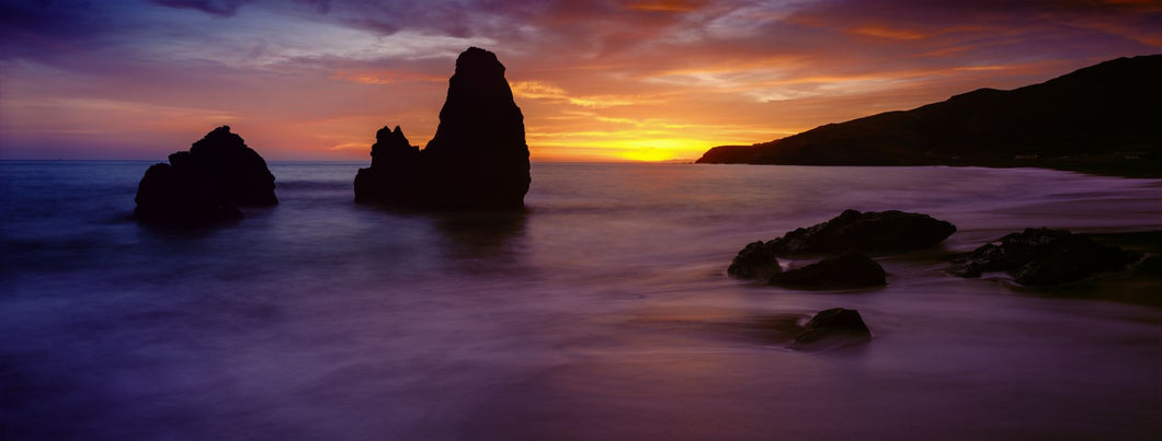 Rodeo Beach at sunset, Golden Gate National Recreation Area, California, USA