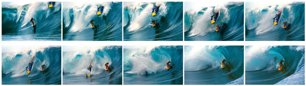 Surfer in the sea narrowly missed by jet-ski