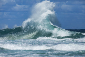 Waves in the Pacific Ocean, Coral Sea, Surfer's Paradise, Gold Coast, Queensland, Australia
