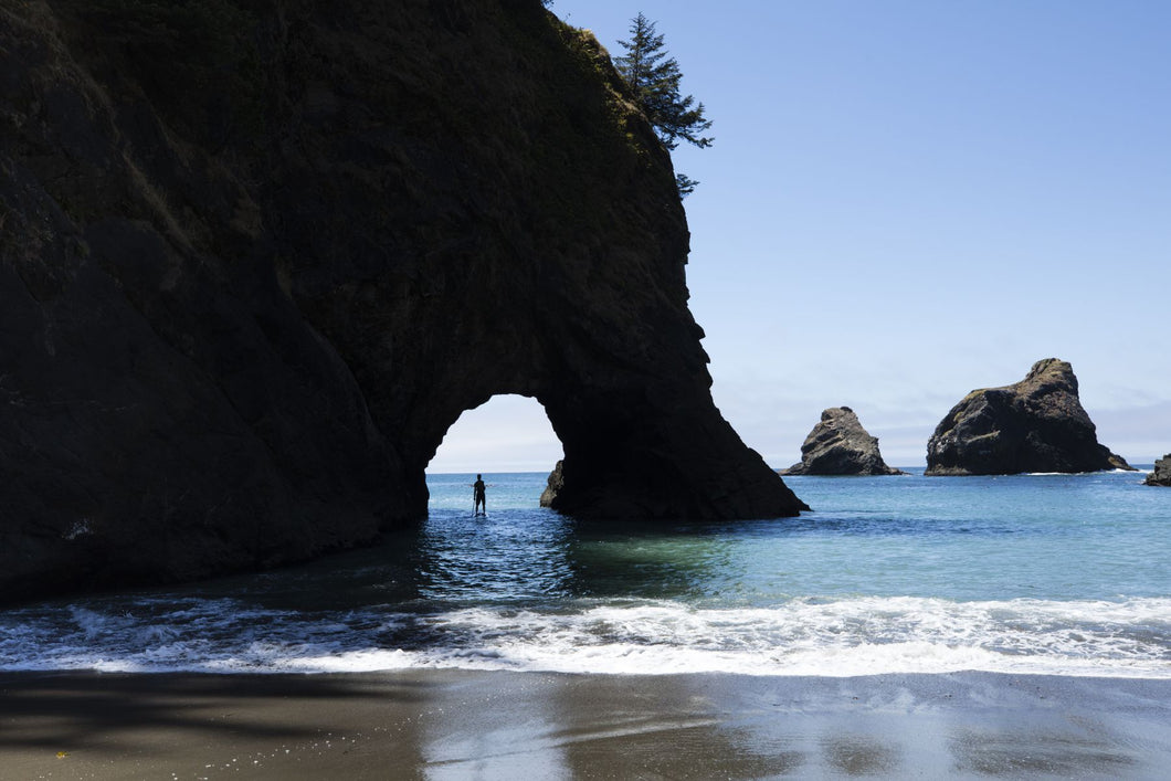 Cove in the Pacific Ocean,Secret Beach, Boardman State Scenic Corridor, Pacific Northwest, Oregon, USA