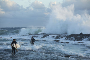 Surfers in the Pacific Ocean, California, USA