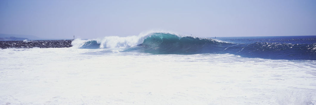 Waves at the wedge, Newport Beach, Orange County, California, USA