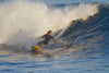 Kai Lenny a famous surfer surfing in the ocean, Ho'Okipa, Maui, Hawaii, USA