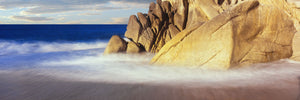 Waves crashing on boulders, Lands End, Cabo San Lucas, Baja California Sur, Mexico