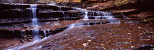Stream flowing through rocks, North Creek, Zion National Park, Utah, USA