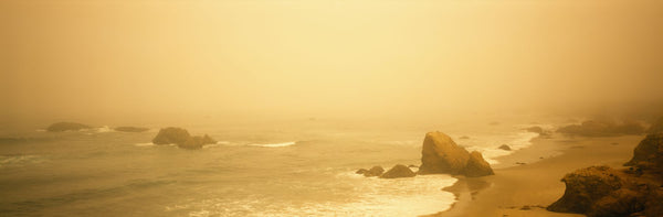Fog over the beach, Mendocino, California, USA