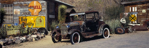 Abandoned vintage car at the roadside, Route 66, Arizona, USA