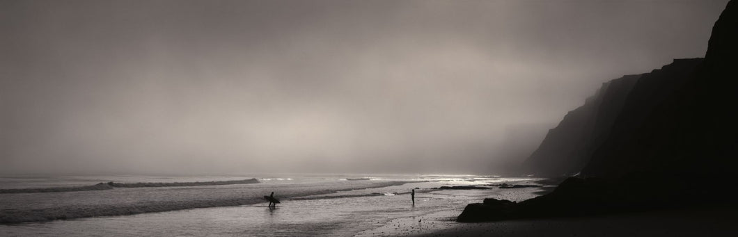Surfers on the beach, Point Reyes National Seashore, Marin County, California, USA
