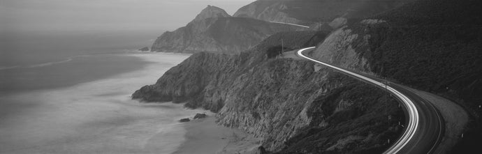 Dusk Highway 1 Pacific Coast CA USA