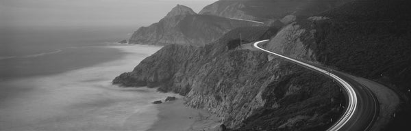 Dusk Highway 1 Pacific Coast CA USA