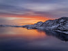 Sunset, Lake Kleifarvatn, Iceland