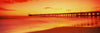Pier in the Pacific Ocean at dusk, Ventura Pier, Ventura, California, USA