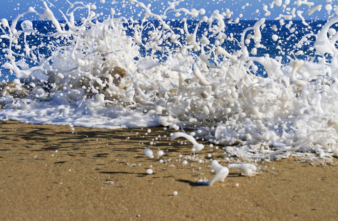 Surf on the beach, Oahu, Hawaii, USA