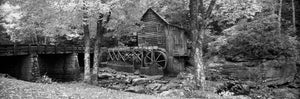 Power station in a forest, Glade Creek Grist Mill, Babcock State Park, West Virginia, USA