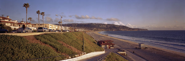 Cars in front of buildings, Redondo Beach, Los Angeles County, California, USA
