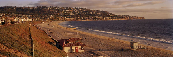 High angle view of a coastline, Redondo Beach, Los Angeles County, California, USA