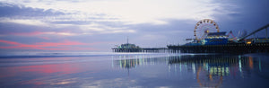 Pier with a ferris wheel, Santa Monica Pier, Santa Monica, California, USA