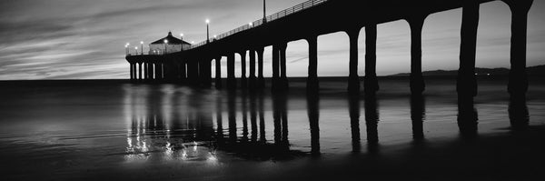 Low angle view of a pier, Manhattan Beach Pier, Manhattan Beach, Los Angeles County, California, USA