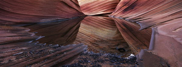 Reflection of cliffs in water, Vermillion Cliffs, Arizona, USA