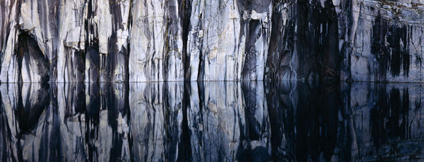Rock formations reflected in a lake, Precipice Lake, Sequoia National Park, California, USA