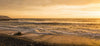 Surf on beach at dusk, Playa Waikiki, Miraflores District, Lima, Peru