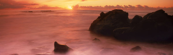 Rock formations on the coast, Laguna Beach, Orange County, California, USA