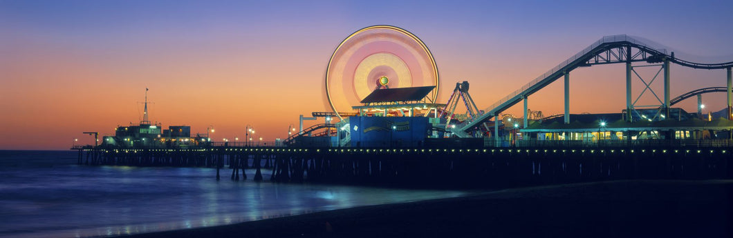 Ferris wheel on the pier, Santa Monica Pier, Santa Monica, Los Angeles County, California, USA