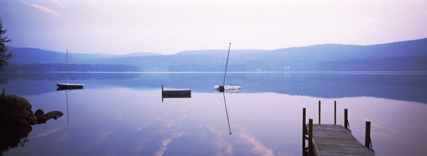 Pier on a lake, Pleasant Lake, Merrimack County, New Hampshire, USA