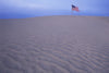 SAND DUNES AMERICAN FLAG CHRISTMAS VALLEY WILDERNESS STUDY AREA OREGON USA