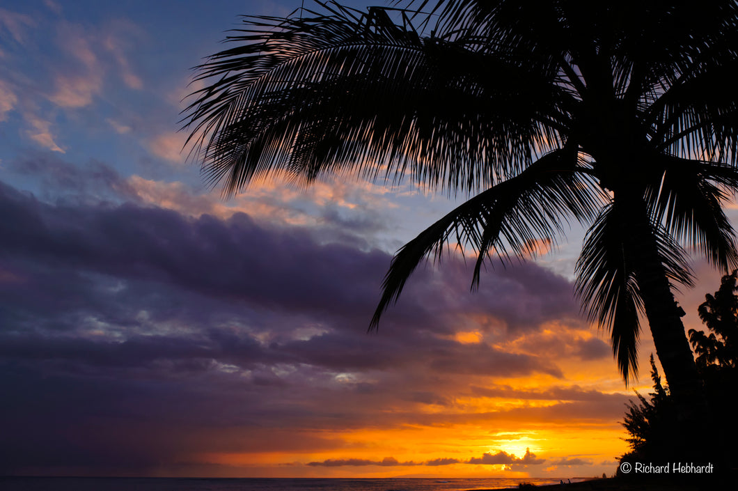Iconic Sunset, Waimea Shoreline, Kauai, HI